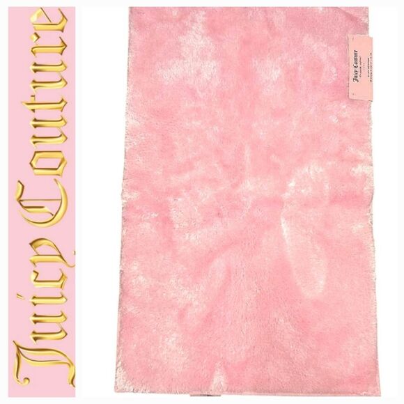 Juicy Couture Home Plush Bath Rug- Pink - Picture 1 of 6
